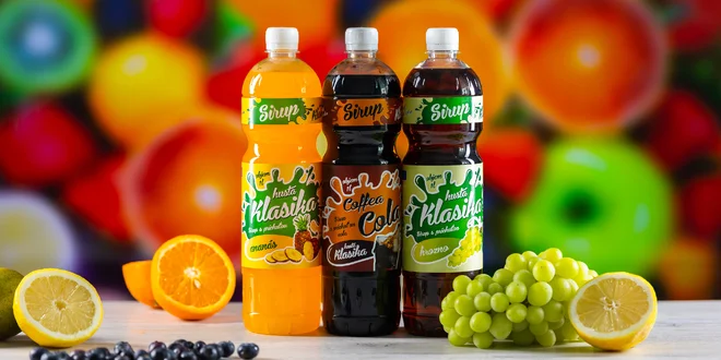 Šťavnaté ovocné sirupy slovenskej výroby