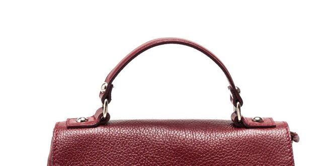 Dámská červená kabelka s odnímatelným popruhem Carla Ferreri