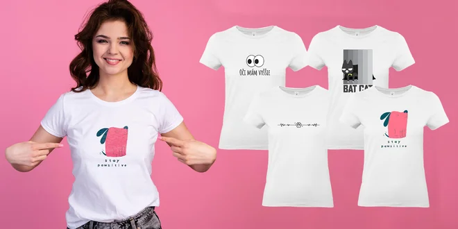 Dámske aj pánske bavlnené tričká s potlačou