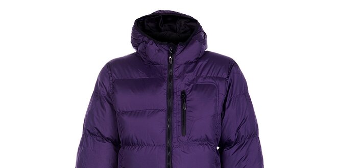 Dámský fialový zimní prošívaný kabátek Fundango