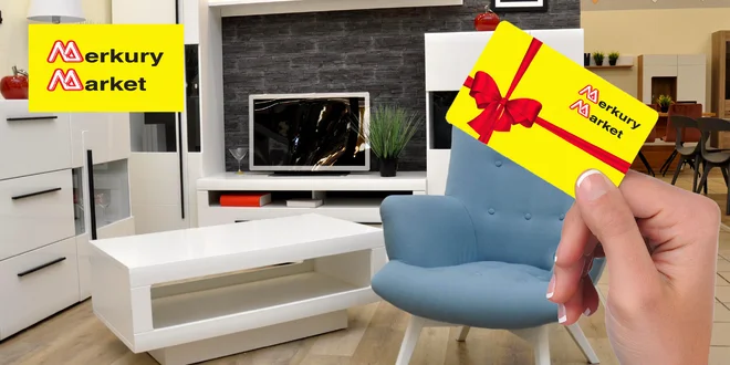 Darčekové karty do všetkých predajní Merkury Market