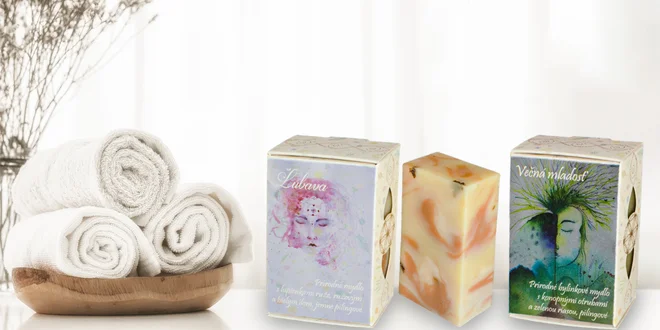 Balíčky prírodných mydiel Ľubava: Pre ňu aj pre neho