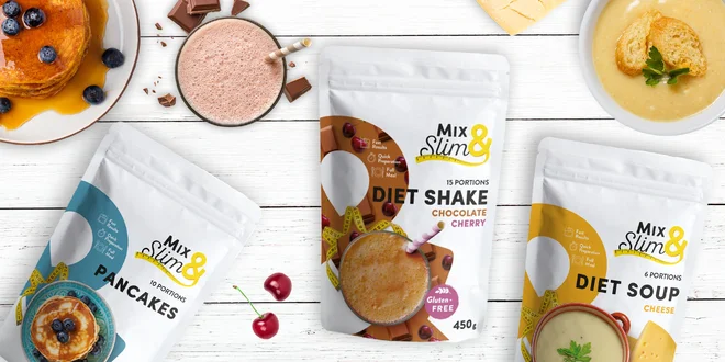 Mix & Slim: palacinky, omelety, koktejly, kaše aj polievky