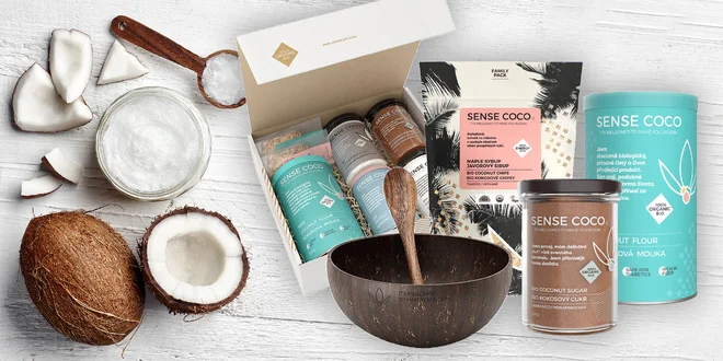 Potraviny z kokosu a opekané riasy aj v darčekovom balení