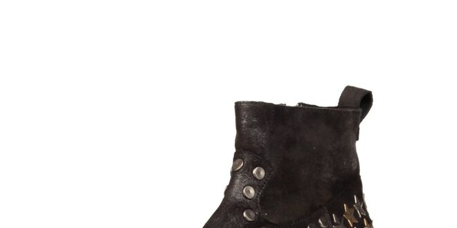 Dámské černé kotníkové boty s hvězdičkami Ana Lublin