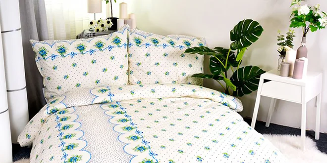 Francúzske obliečky z bavlny s pestrými vzormi