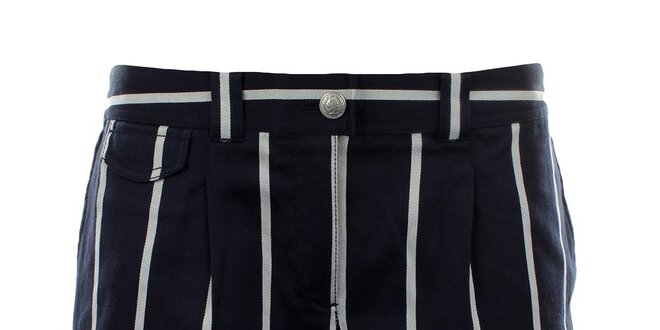 Dámské modro-bílé proužkované šortky Tommy Hilfiger