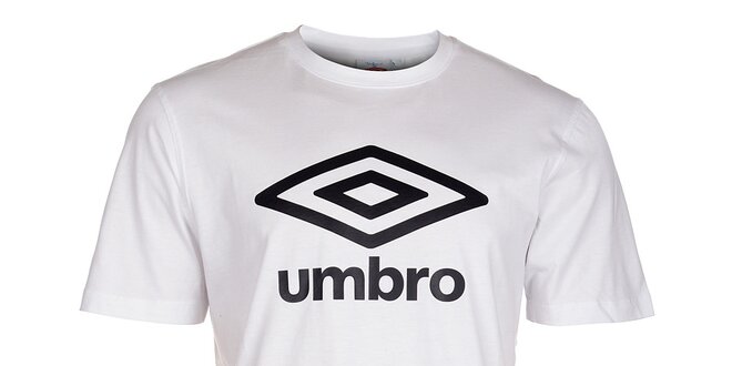 Pánské bílé tričko Umbro s černým logem