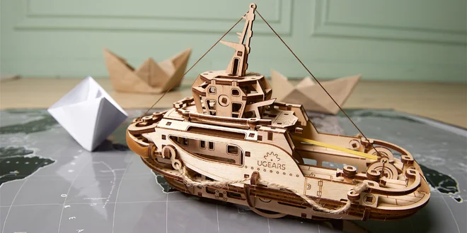 Mechanické modely 3D puzzle značky Ugears