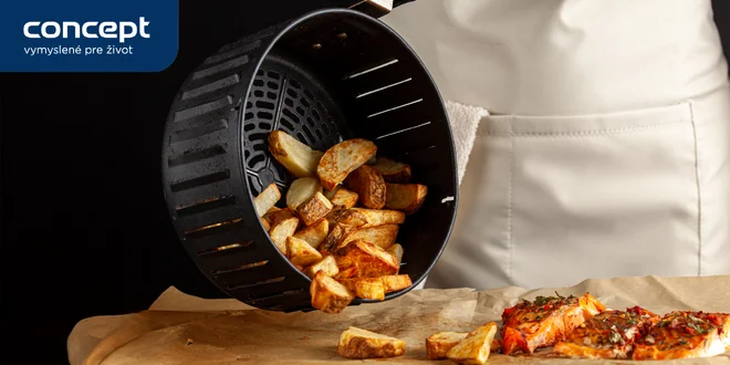 Teplovzdušné fritézy alebo multifunkčný tlakový hrniec Concept
