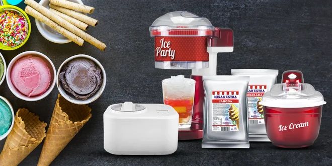 Zmrzlinovače aj zmesi na zmrzlinu či drvič ľadu