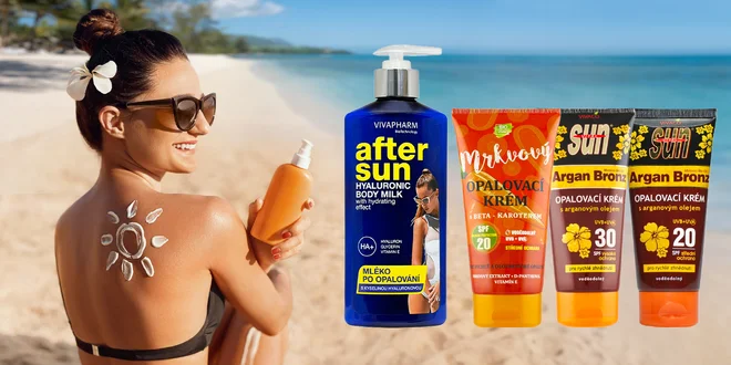 Opaľovacie krémy alebo mlieko po opaľovaní