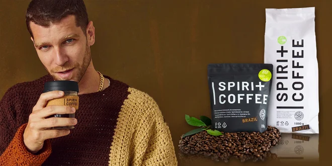 250 g alebo 1000 g balenia kvalitnej BIO zrnkovej kávy Spirit Coffee