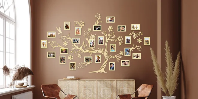 Drevený strom rodiny s 15-50 ks rámikov