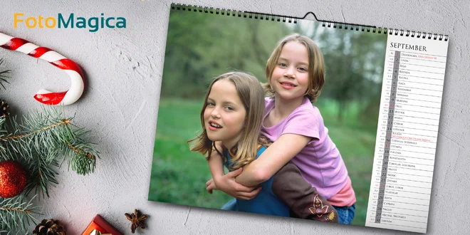 Fotokalendár s vašimi vlastnými fotkami: A3 alebo A4