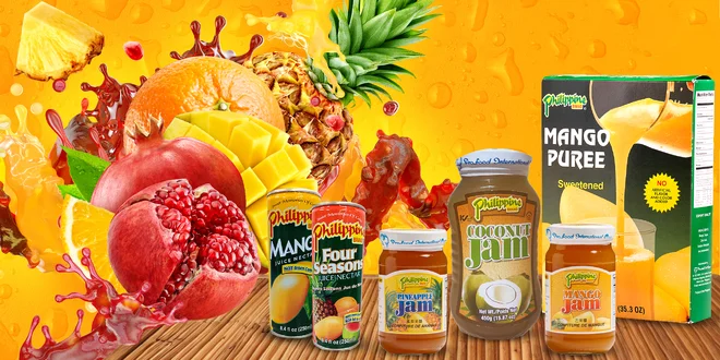 Filipínske exotické džúsy, marmelády aj mangové pyré