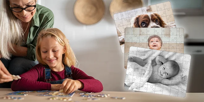 Kvalitné puzzle z vlastých fotografií vo formáte A4