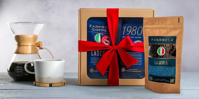 2-dielny darčekový balíček zrnkových káv: 4 druhy