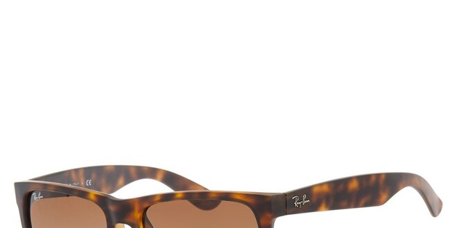 Žíhané sluneční brýle s plastovými obroučkami Ray-Ban