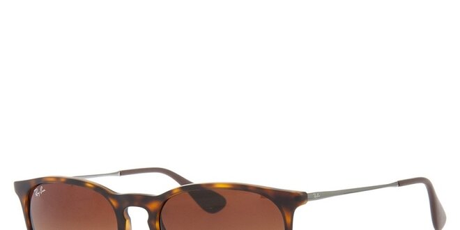 Žíhané sluneční brýle s kovovými stranicemi Ray-Ban