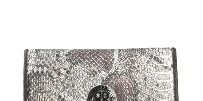 Dámská černá peněženka s motivem hadí kůže Cavalli B.