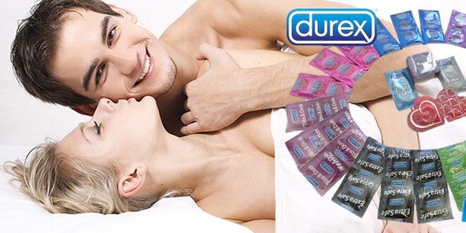 Velké balíčky kondomů Durex a Pasante