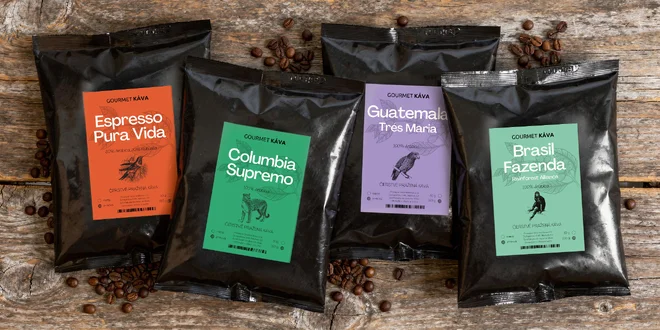 Kávové balíčky z Jižní Ameriky i z celého světa