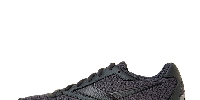Dámské tmavě šedé běžecké boty Rebook s růžovou podrážkou