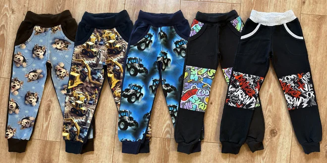 Bavlněné tepláky Gudo pro kluky