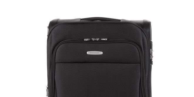 Černý cestovní kufr Wittchen se čtyřmi kolečky