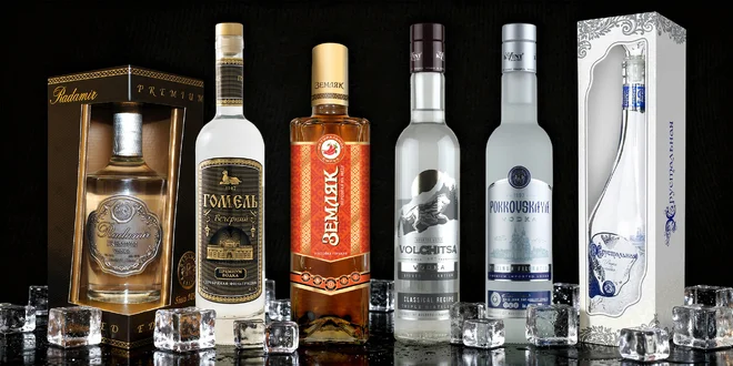 Kvalitní vodky: čisté, s příchutí i dárková balení