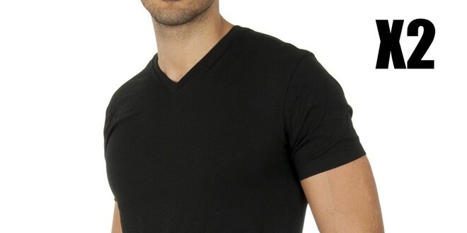 Set dvou pánských černých triček Ralph Lauren
