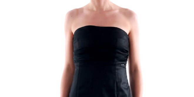 Dámské černé šaty bez ramínek Amy Gee