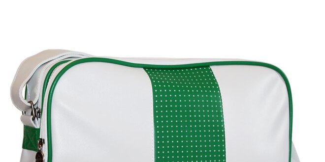 Bílo-zelená taška přes rameno Dunlop