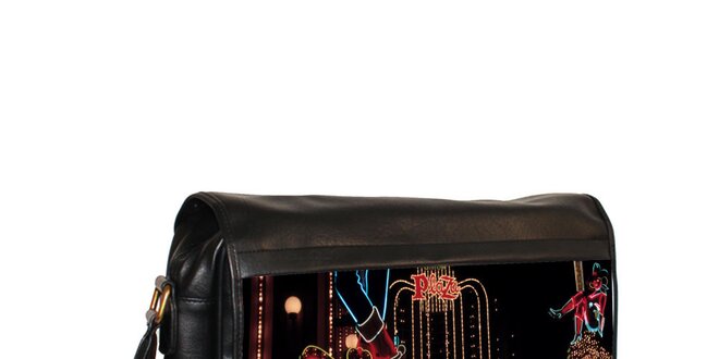 Černá messenger taška s motivem kasina Kothai