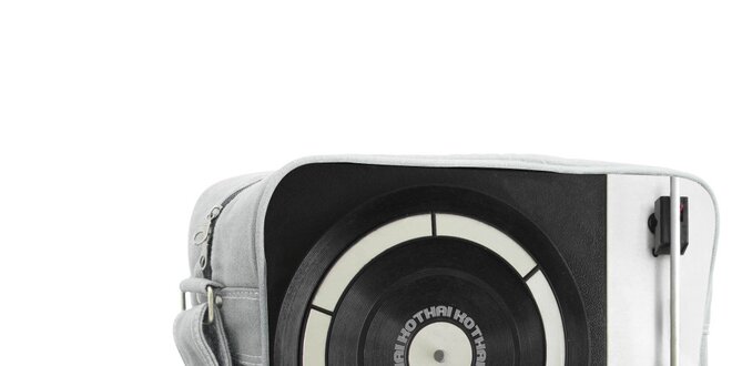 Černá taška s gramofonem Kothai