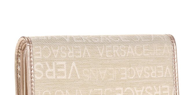 Dámská béžová peněženka se vzorem Versace Jeans
