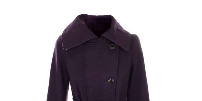 Dámský fialový kabát Straboski