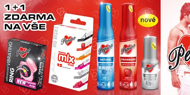 1+1 ZDARMA na vše z e-shopu Pepino.cz