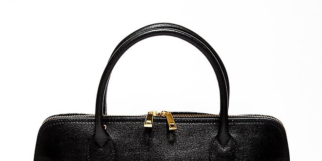 Dámská černá kabelka z kvalitní kůže Renata Corsi
