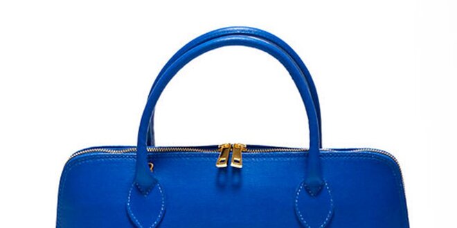 Dámská modrá kabelka z kvalitní kůže Renata Corsi