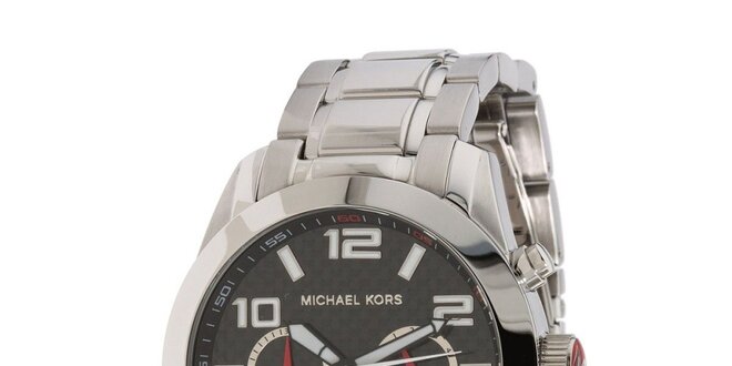 Pánské stříbrně tónované hodinky s chronografem Michael Kors