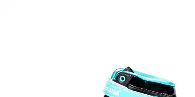 Dámské černé kotníkové boty s tyrkysovými detaily Big Star