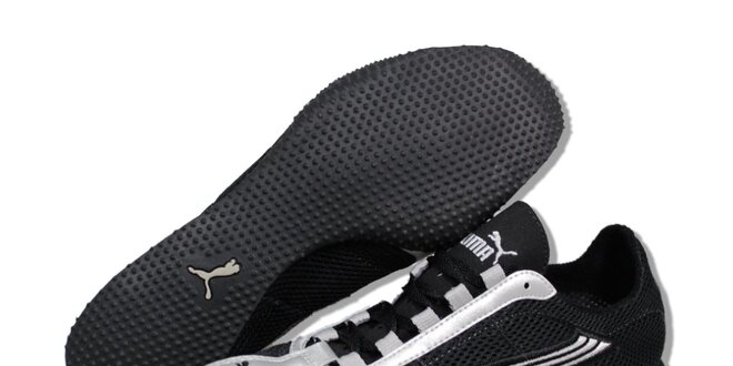 Dámské černé běžecké boty Puma se stříbrnými detaily