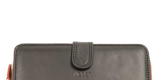 Dámská černo-oranžová peněženka Acosta