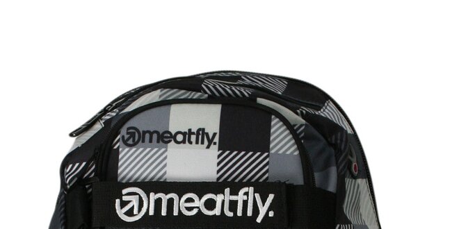 Kostkovaný batoh značky Meatfly o objemu 25 litrů