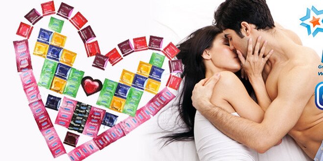 Velké balíčky kondomů s dárky a dopravou zdarma