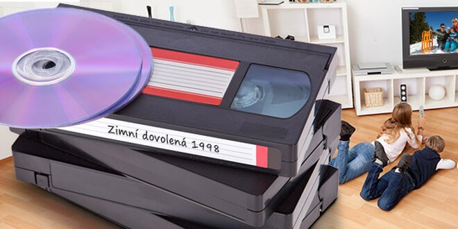Převod kazety VHS nebo VHS-C na DVD