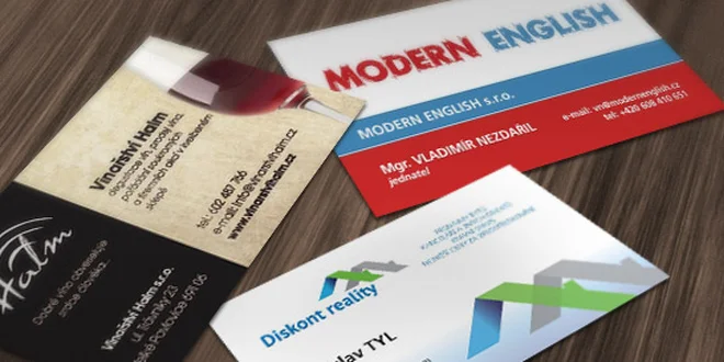 500 luxusních vizitek včetně grafického návrhu