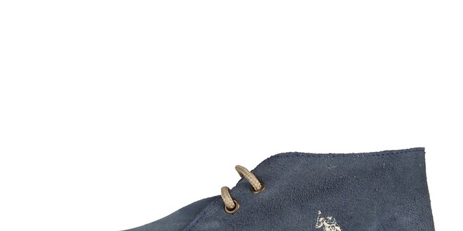 Dámské sytě modré semišové boty U.S. Polo